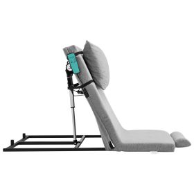 Electric Lifting Backrest for Bed, 300 lbs Capacity, 4-68° Adjustable Lifting Bed Backrest, with Headrest & Legrest, Machine Washable for Cleaning