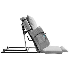 Electric Lifting Backrest for Bed, 300 lbs Capacity, 4-68° Adjustable Lifting Bed Backrest, with Guardrail Armrest & Storage Pouch, Machine Washable
