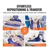 Positioning Bed Pad with 8 Reinforced Handles, 48" x 40" Lifting, Turning, Repositioning, Patient Transfer Sheet Washable for Elderly, Patient