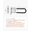 Toilet Safety Rail, 30 Inch U-Shaped Handicap Grab Bar, Foldable Senior Safety Pole, Flip Up Toilet Grab Bars with Anti-Slip Handle