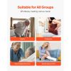Electric Lifting Backrest for Bed, 300 lbs Capacity, 4-68° Adjustable Lifting Bed Backrest, with Folable Guardrail & Headrest, Machine Washable