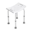 Shower Chair, Adjustable Height Shower Stool with Built-in Handles, Shower Seat for Inside Shower or Tub
