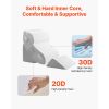 Wedge Pillow for Sleeping, 4 Pcs Adjustable Orthopedic Bed Wedge Set, Support Leg Neck Shoulder, Post Surgery Pillow for Back Pain, Acid Reflux