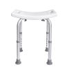 Shower Chair, Adjustable Height Shower Stool with Built-in Handles, Shower Seat for Inside Shower or Tub